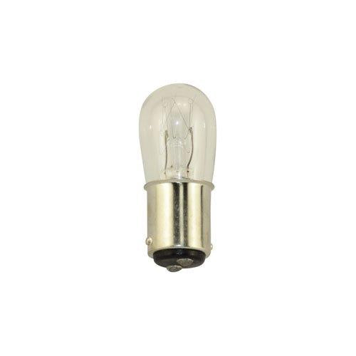 Bulbrite 6S6/DC 6 Watt Sign & Indicator S6 Bulb, Double Contact Bayonet Base, Clear