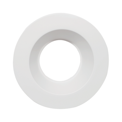 Luxrite 4" Regressed Interchangeable Round Smooth White Trim Canless Spotlight (LR24952)