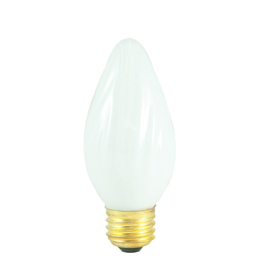 Bulbrite 25F15WH 25 Watt Incandescent F15 Fiesta Bulb, Medium Base, White