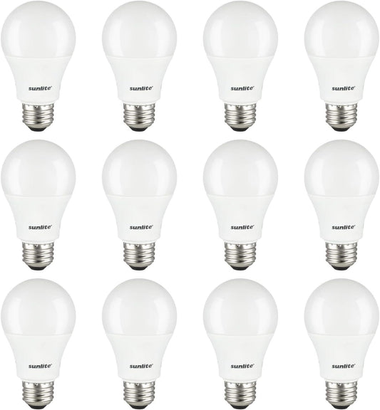 Sunlite 80936-SU LED A19 Light Bulbs, 14 Watts (100W Equivalent), 1500 Lumens, Medium Base (E26), Non-Dimmable, UL Listed, 40K - Cool White Pack of 12