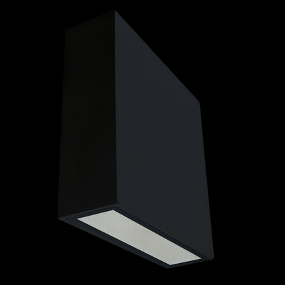 15W UP DOWN WALL SCONCE BLACK 3CCT