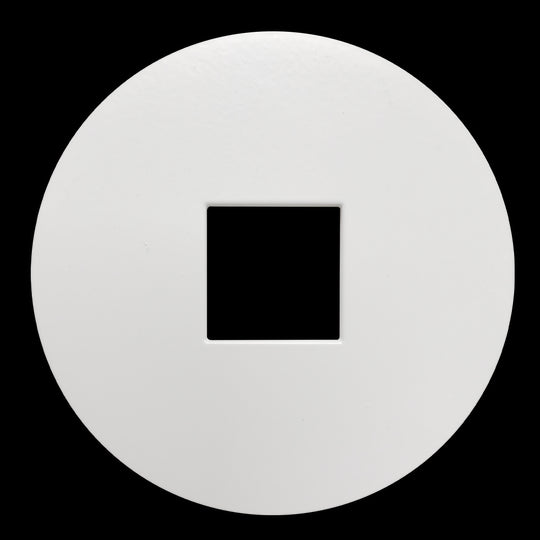 Luxrite 2" Regressed Interchangeable Canless Spotlight Round Square Hole Trim, Pack of 4 (LR23443)