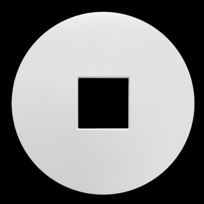 Luxrite 2" Regressed Interchangeable Canless Spotlight Round Square Hole Trim, Pack of 4 (LR23443)