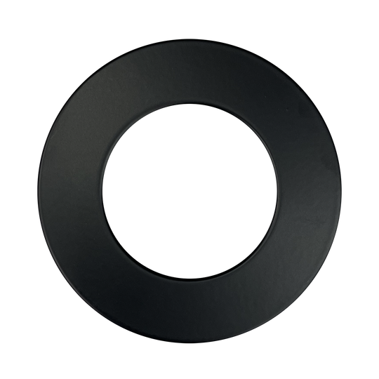 Luxrite 4" Mini Panel Round Smooth Black Trim For Canless Wafer Spotlight (LR23770)