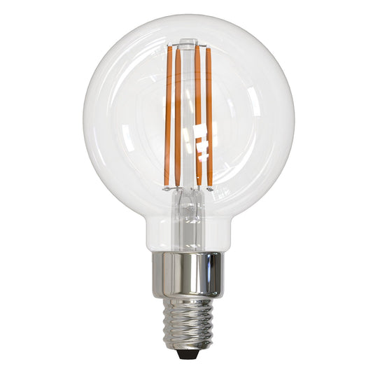 BULBRITE LED G16 CANDELABRA SCREW (E12) 4W DIMMABLE CLEAR LIGHT BULB 3000K/SOFT WHITE LIGHT 40W EQUIVALENT 3PK (776889)