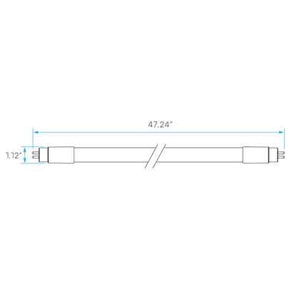 Luxrite LED 4' T8 Universal 18W Shatter Proof Ballast Compatible Light Tube, G13 Base, 2200 Lumens, 6500K - Daylight, 83 CRI, Frosted White Finish (LR34184)