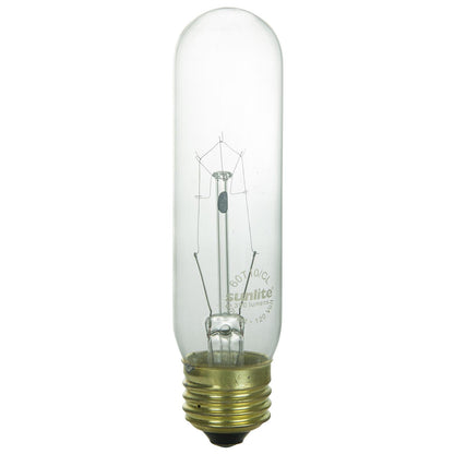 Sunlite 25 Watt T10 Tubular Bulb Medium Base Clear, Pack of 25