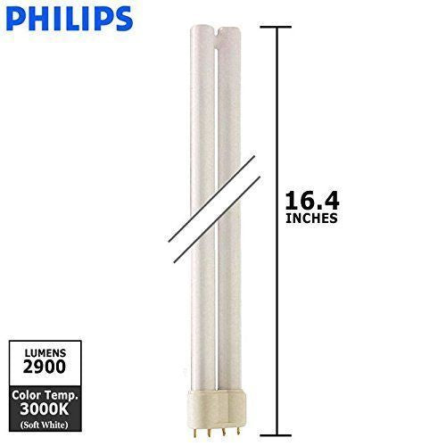 Philips Lighting 34511-6 - PL-L 36W/830/- 36 Watt CFL Light Bulb - Compact Fluorescent - 4 Pin 2G11 Base - 3000K -