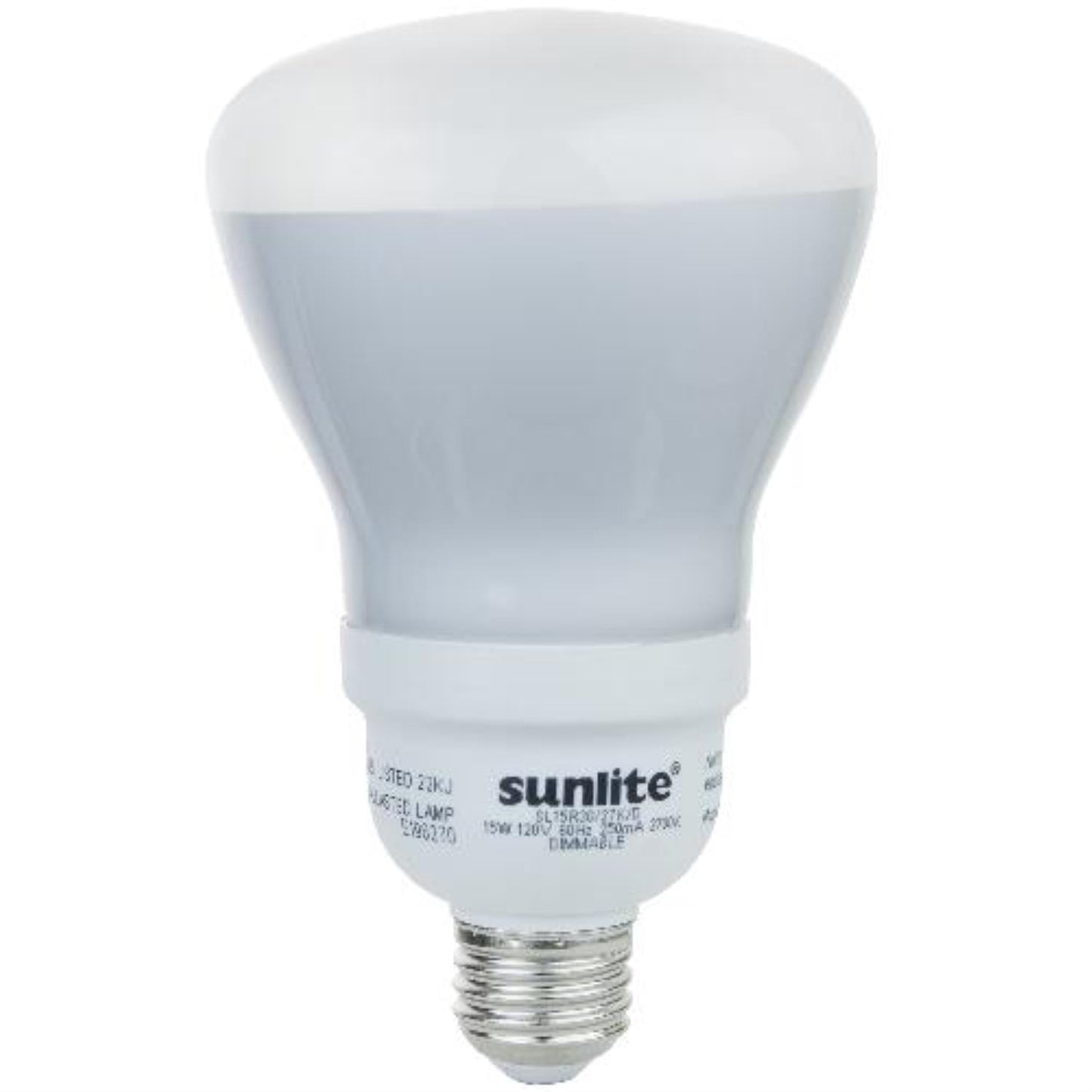 Sunlite 15 Watt R30 Reflector Warm White Medium Base CFL Light Bulb
