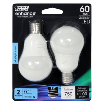 750 Lumen 5000K Dimmable A15 LED