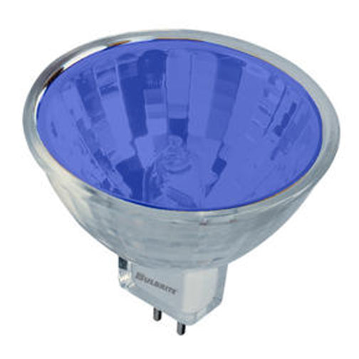 Bulbrite FTD/B 20 Watt Dimmable Color Light Halogen MR11, Bi-Pin GU4 Base, Blue