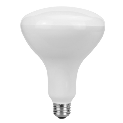 Luxrite LED BR40 Reflector Light Bulb, 14W, 1100 Lumens, 4000K - Cool White, 80 CRI, Frosted White Finish, Dimmable (LR31823)