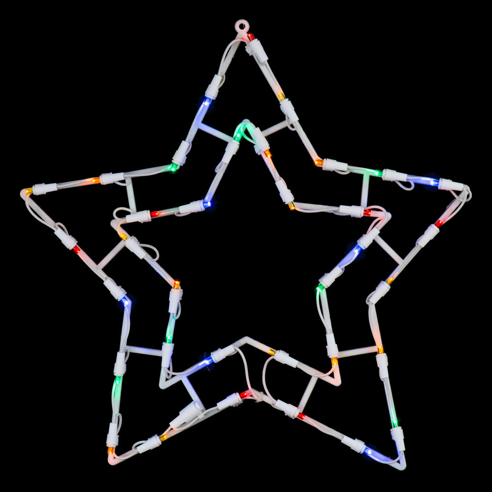 Vickerman 15 Star Wire Silhouette with 35 LED Lights- 2 Pack