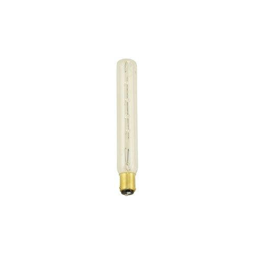 Bulbrite 9T6.5C/DC 9 Watt Incandescent T6.5 Tube Exit Light, Double Contact Bayonet Base, Clear