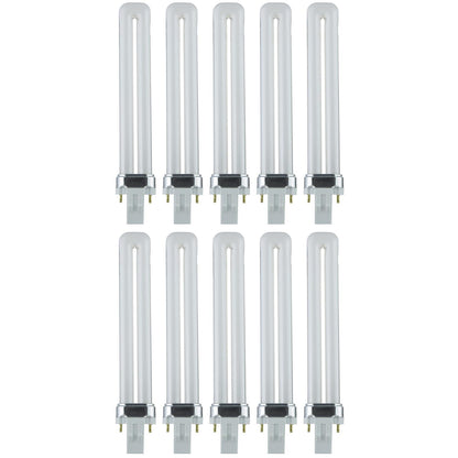 Sunlite 13 Watt PL 2-PIN Single U-Shaped Twin Tube, GX23 Base, Warm White