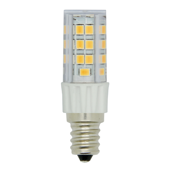 Luxrite T4 LED  Light Bulb, 4.2W, 500 Lumens, 120V, 3000K - Cool White, Clear Finish, 80 CRI (LR24652)