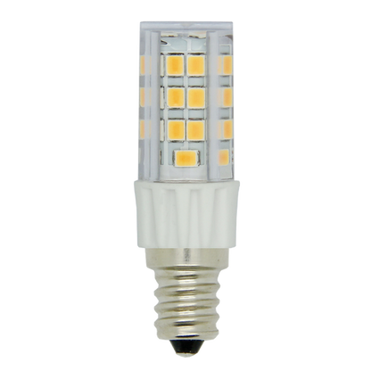 Luxrite T4 LED  Light Bulb, 4.2W, 500 Lumens, 120V, 3000K - Cool White, Clear Finish, 80 CRI (LR24652)