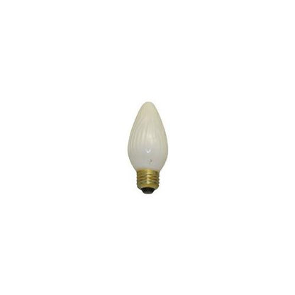 Bulbrite 25F15WH 25 Watt Incandescent F15 Fiesta Bulb, Medium Base, White