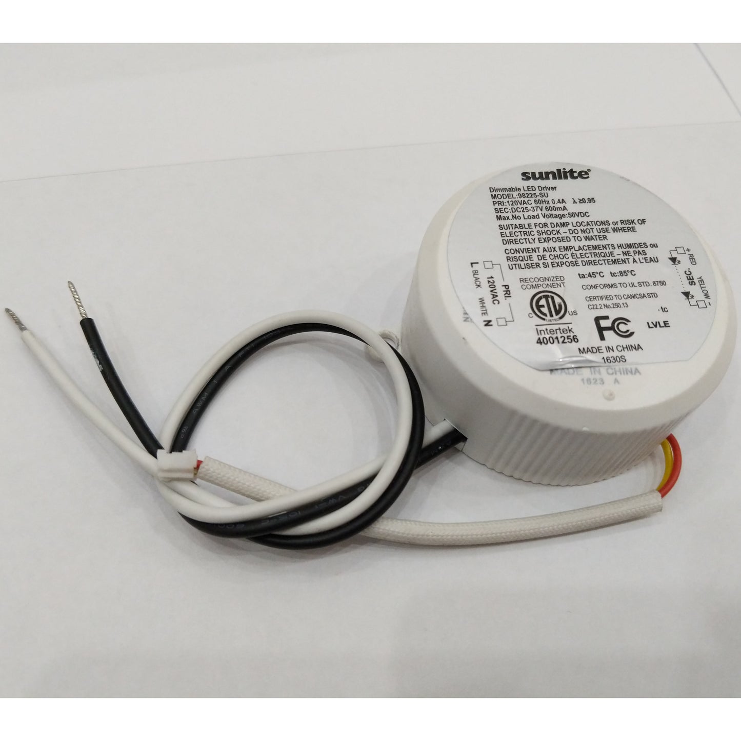 600mA CONSTANT CURRENT DIMMABLE LED DRIVER SUN