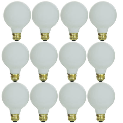 Sunlite Incandescent 60 Watt G25 Globe 450 Lumens White Light Bulb