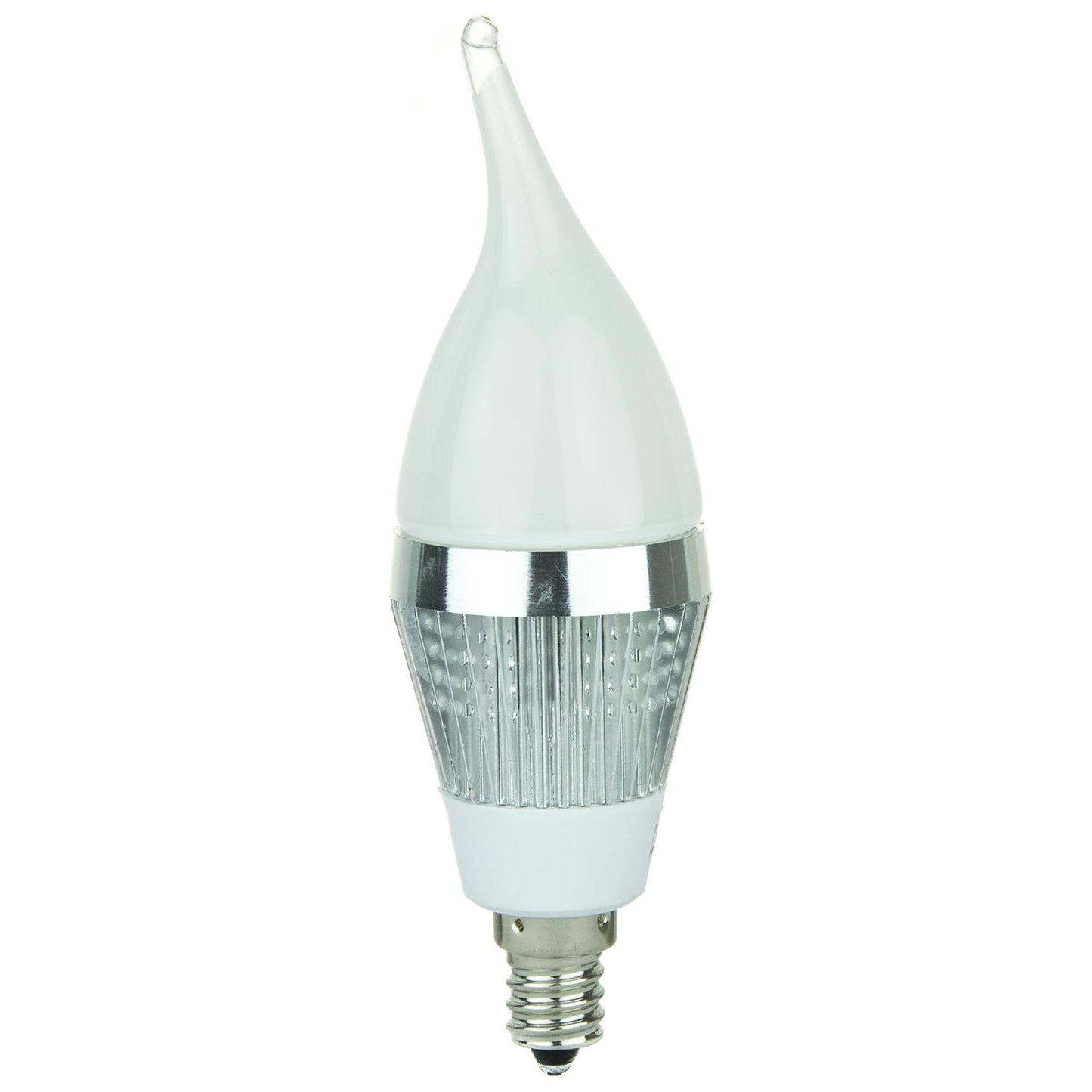 Flame Tip Chandelier, 260 Lumens, Candelabra Base, Warm White