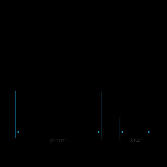 Luxrite LED Surface Mount Cloud 11" Round Puff, 20W, 1500 Lumens, Color Selectable - 2700K/3000K/3500K/4000K/5000K, 80 CRI, Frost White Finish, Dimmable, Pack of 2 (LR23043)