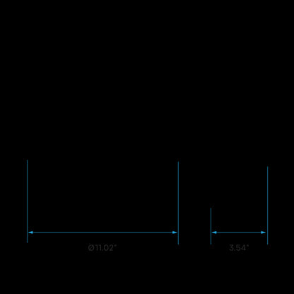 Luxrite LED Surface Mount Cloud 11" Round Puff, 20W, 1500 Lumens, Color Selectable - 2700K/3000K/3500K/4000K/5000K, 80 CRI, Frost White Finish, Dimmable, Pack of 2 (LR23043)