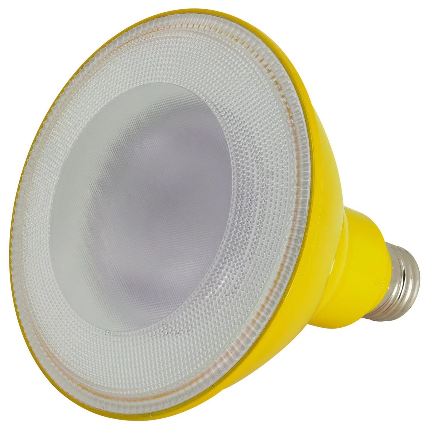 Sunlite LED PAR38 Yellow Floodlight Bulb, 8W (25W Equivalent), Medium (E26) Base, Indoor, Outdoor, Wet Location, 25,000 Hour Lifespan, UL Listed