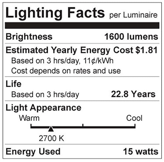 Luxrite LED A19 Light Bulb, E26 - Medium Base, 15W, 2700K - Warm White, 1600 Lumens, 80 CRI, Frost Finish, Dimmable, Pack of 48 (LR21445)