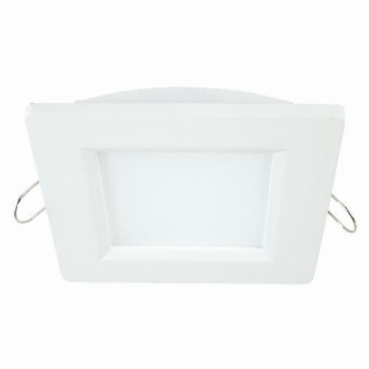 Sunlite LED 4" x 4" Square Panel Fixture, 6 Watt, White Trim, Warm White