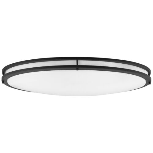 Sunlite 49095-SU LED 32-Inch Oval Flush Mount Ceiling Light Fixture, 30K - Warm White, Dimmable, Energy Star, 2650 Lumens, 35 Watts, Black