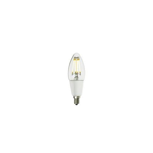 Bulbrite LED4B11/27K/FIL/D 4-Watt Dimmable LED Filament B11 Chandelier Bulb, 40W Equivalent, Candelabra Base, Warm White