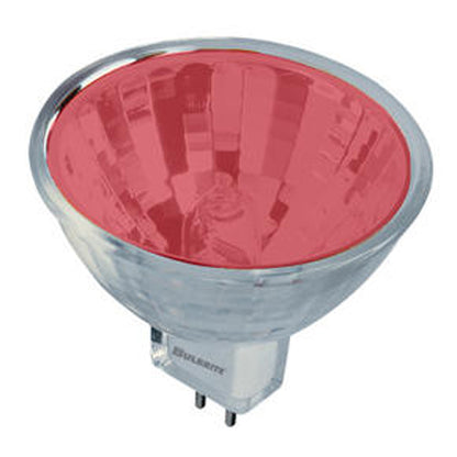 Bulbrite FTD/R 20 Watt Dimmable Color Light Halogen MR11, Bi-Pin GU4 Base, Red