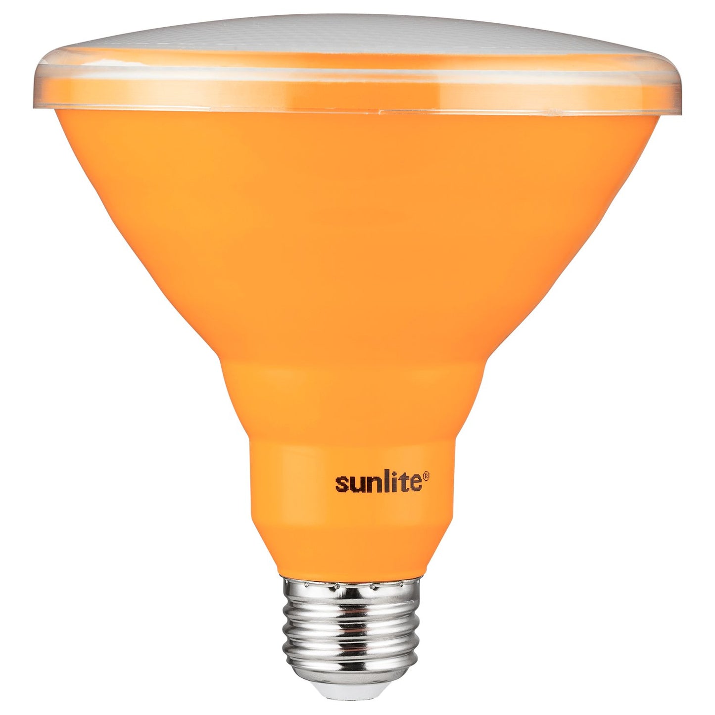 Sunlite - Amber LED PAR38 Reflector Light Bulb, 4 Watt, 120-220 Volts, Medium Base, 30,000 Hour Lamp Life, 150 Lumens, 30° Narrow Flood, Energy Saving, Turtle Safe, Indoor/Outdoor (6 Pack)