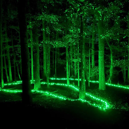 Green Conical LED Craft Lights on Green Wire - 20 Lights, Approx. 5' Long