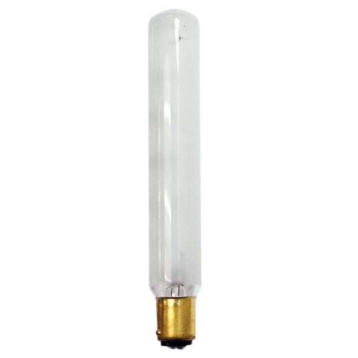 Bulbrite 20T6.5F/DC 20 Watt Incandescent T6.5 Tube Exit Light, Double Contact Bayonet Base, Frost