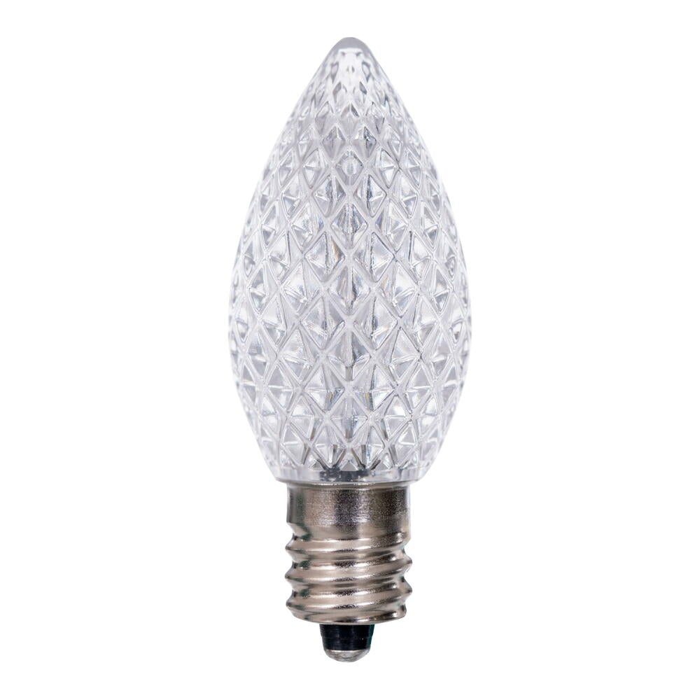 Vickerman C7 LED Warm White Faceted Replacement Bulb, - 50 Pack