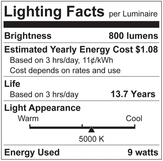 Luxrite LED Dusk To Dawn + PIR A19 Light Bulb, E26 Medium Base, 9W, 5000K - Bright White, 800 Lumens, 80 CRI, Frost Finish, Shatter Proof, With Motion Sensor, Pack of 5 (LR21483)