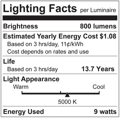 Luxrite LED Dusk To Dawn + PIR A19 Light Bulb, E26 Medium Base, 9W, 5000K - Bright White, 800 Lumens, 80 CRI, Frost Finish, Shatter Proof, With Motion Sensor (LR21483)