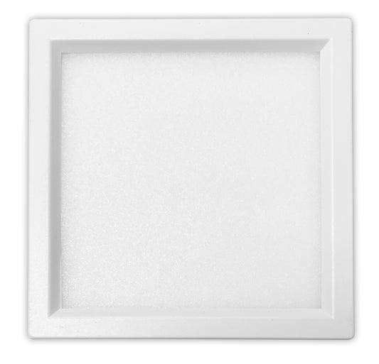 Luxrite LED Surface Mount 4" Square Slim, 10W, 600 Lumens, Color Selectable - 3000K/4000K/5000K, 80 CRI, White Finish, Dimmable (LR23591)