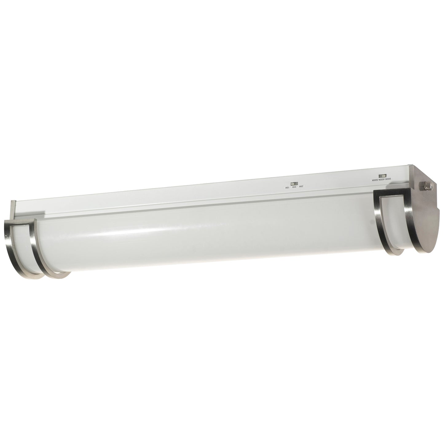 Sunlite 24-Inch LED Bathroom Vanity Light, 3 Color Adjustable 3000K/4000K/5000K, Dimmable Vanity Light Fixture LED, Brushed Nickel Finish, 15W/20W/25W, 120V, Energy Star & UL Listed