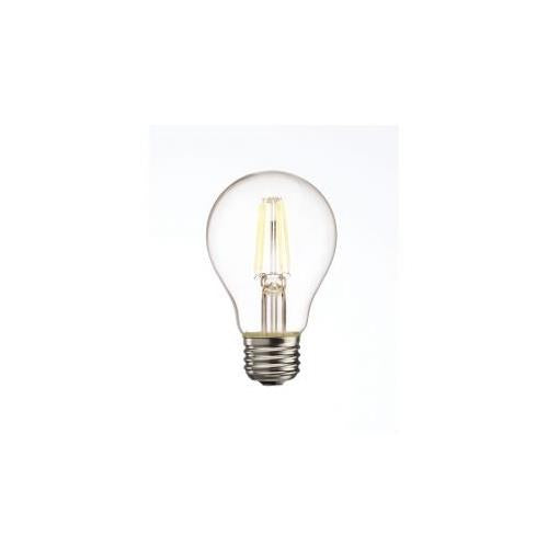 Bulbrite LED5A19/227K/FIL/2 5 Watt LED Clear Filament Dimmable A19 Bulb,Medium (E26)  Base, Warm White Finish