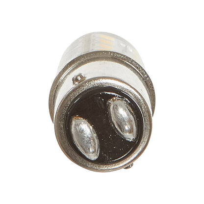 Luxrite LED T4 Shaped Double Contact Light Bulb, BA15D Base, 3W, 200 Lumens, 120V, 2700K - Warm White, 80 CRI, Clear Finish (LR24629)