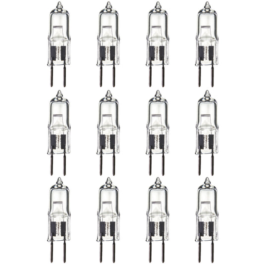 Sunlite 40615-SU Q35/GY6/12V Halogen 35-Watt Single Ended T3.5 Light Bulb, 525 Lumens, 12 Volts, GY6.35 (Bi-Pin) Base, Clear, 2000 Hour Life Span, 3200K - Warm White 12 Pack