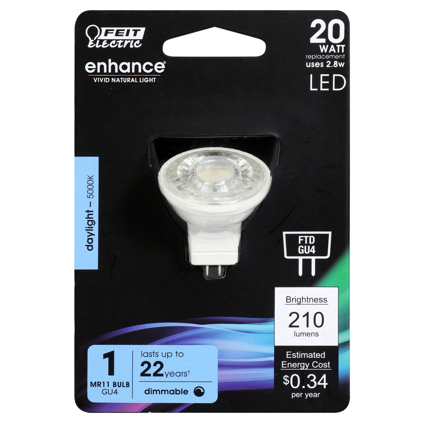 210 Lumen 5000K Dimmable LED