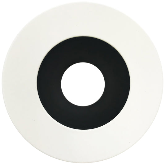 Luxrite 2" Regressed Round Black/White Trim Canless Spotlight, Pack of 5 (LR23262)