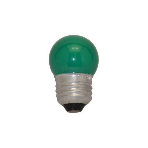 Bulbrite 7.5S11G 7.5W Dimmable S11 Night Light Replacement Bulb, Medium Base, Green