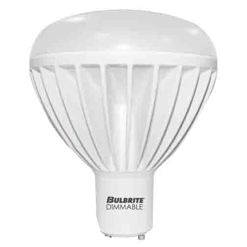 Bulbrite LED20BR40GU24/27K/D 20 Watt Dimmable LED BR40, 120 Watt Equivalent, Twist and Lock GU24 Base, Warm White