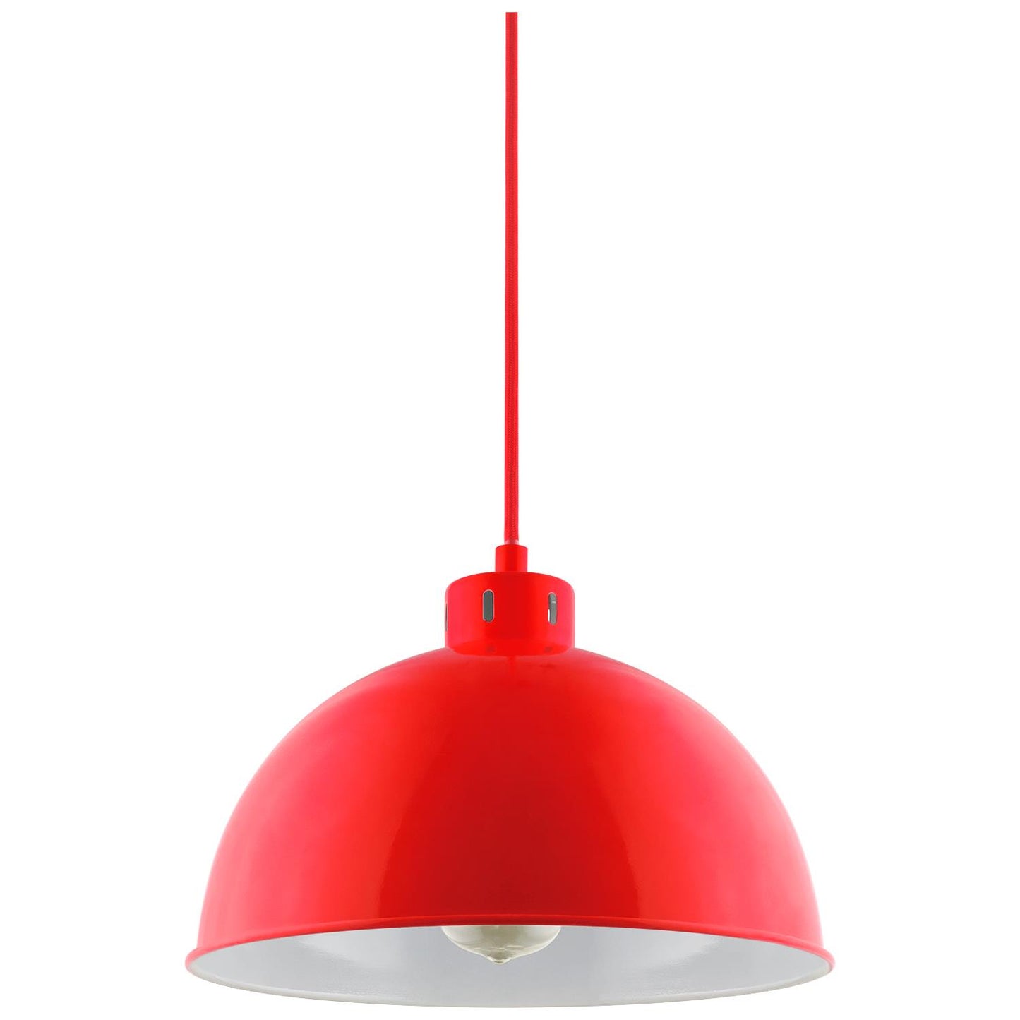 Sunlite CF/PD/S/R Red Sona Residential Ceiling Pendant Light Fixtures With Medium (E26) Base