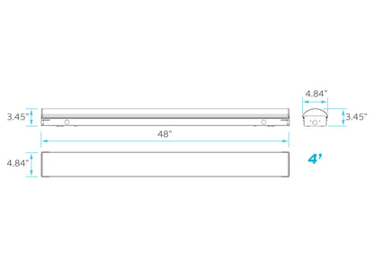 4' WIDE LINEAR 40W 3CCT